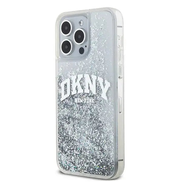 DKNY Liquid Glitter Big Logo case for iPhone 15 Pro Max - white - Cell phone cases and covers<<<HurtelXML