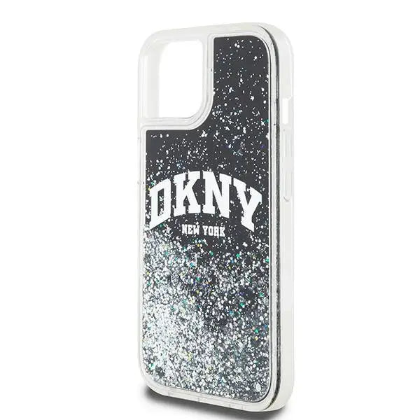 DKNY Liquid Glitter Big Logo iPhone 15 Plus / 14 Plus Case - Black - Cell phone cases and covers<<<HurtelXML