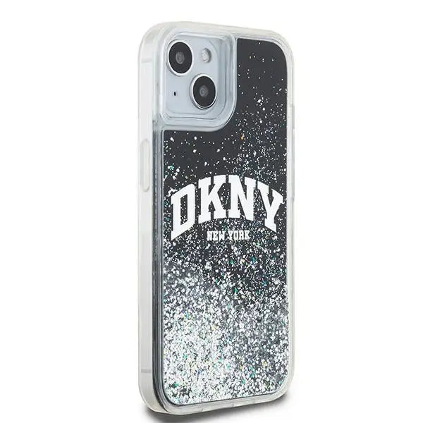 DKNY Liquid Glitter Big Logo iPhone 15 Plus / 14 Plus Case - Black - Cell phone cases and covers<<<HurtelXML