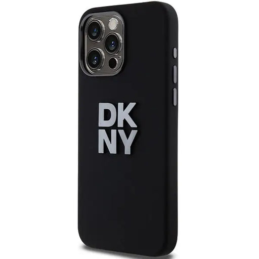 DKNY Liquid Silicone Metal Logo iPhone 15 Pro Case - Black - Cell phone cases and covers<<<HurtelXML
