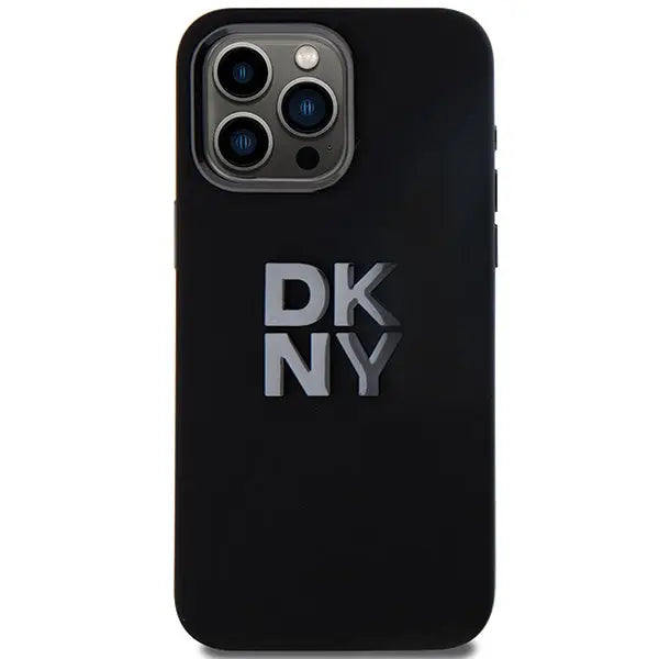 DKNY Liquid Silicone Metal Logo iPhone 15 Pro Max Case - Black - Cell phone cases and covers<<<HurtelXML