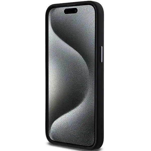 DKNY Liquid Silicone Metal Logo iPhone 15 Pro Max Case - Black - Cell phone cases and covers<<<HurtelXML