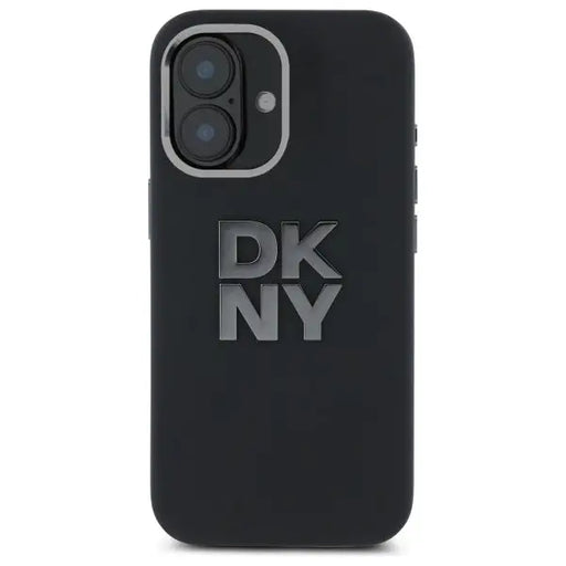 DKNY Liquid Silicone Metal Logo iPhone 16 Case - Black - Cell phone cases and covers<<<HurtelXML