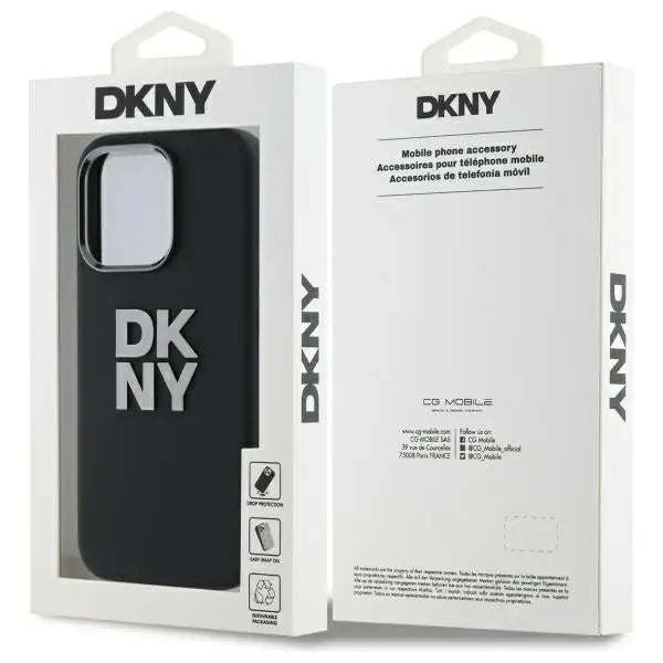 DKNY Liquid Silicone Metal Logo iPhone 16 Pro Case - Black - Cell phone cases and covers<<<HurtelXML