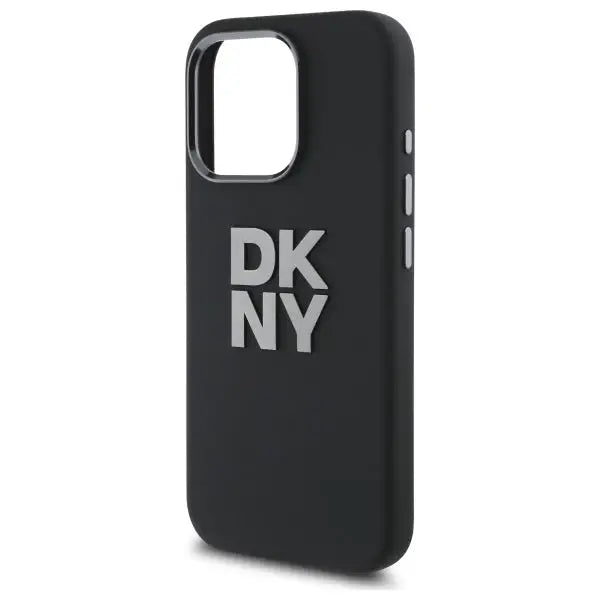 DKNY Liquid Silicone Metal Logo iPhone 16 Pro Max Case - Black - Cell phone cases and covers<<<HurtelXML
