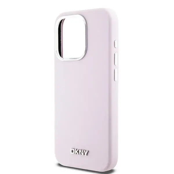 DKNY Liquid Silicone Small Metal Logo MagSafe case for iPhone 14 Pro - pink - Cell phone cases and covers<<<HurtelXML