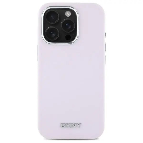 DKNY Liquid Silicone Small Metal Logo MagSafe iPhone 16 Pro Case - Pink - Cell phone cases and covers<<<HurtelXML