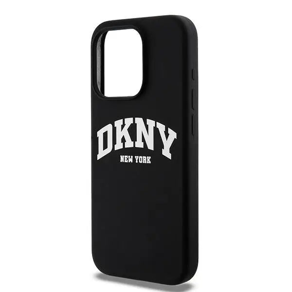 DKNY Liquid Silicone White Printed Logo MagSafe Case for iPhone 13 Pro / 13 - Black - Cell phone cases