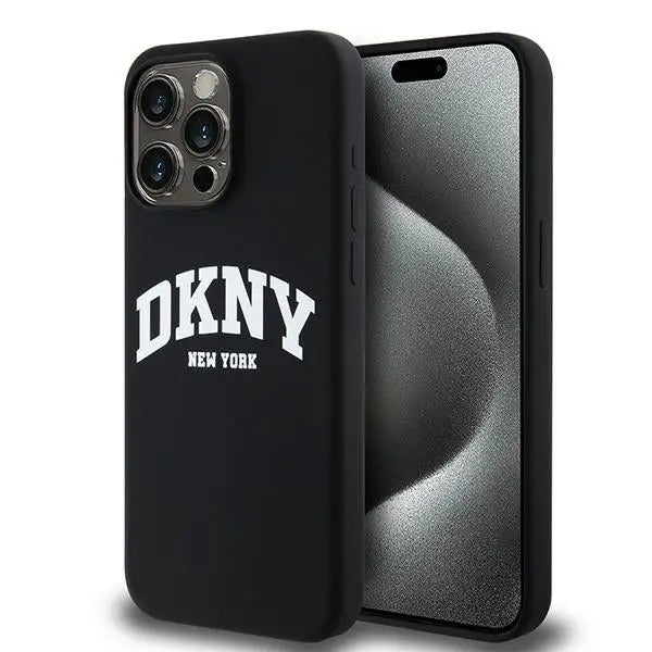 DKNY Liquid Silicone White Printed Logo MagSafe iPhone 14 Pro Max Case - Black - Cell phone cases and covers<<<HurtelXML