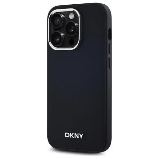 DKNY Plain Logo MagSafe iPhone 14 Pro Case - Black - Cell phone cases and covers<<<HurtelXML