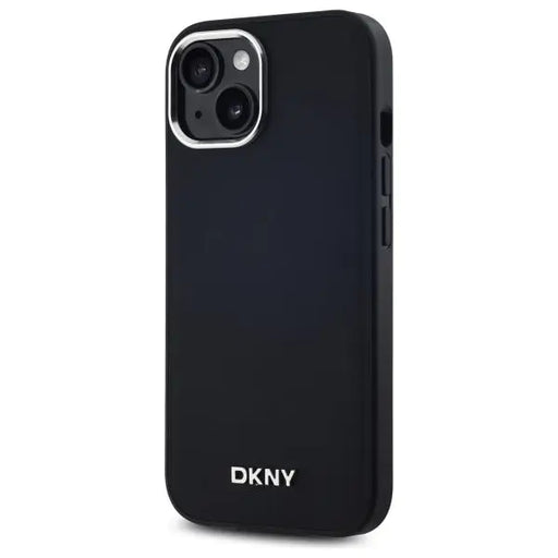 DKNY Plain Logo MagSafe iPhone 15 Case - Black - Cell phone cases and covers<<<HurtelXML