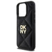 DKNY Quilted Stack Logo iPhone 15 Pro Case - Black - Cell phone cases and covers<<<HurtelXML