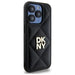 DKNY Quilted Stack Logo iPhone 15 Pro Case - Black - Cell phone cases and covers<<<HurtelXML