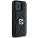 DKNY Quilted Stack Logo iPhone 16 Pro Case - Black - Cell phone cases and covers<<<HurtelXML