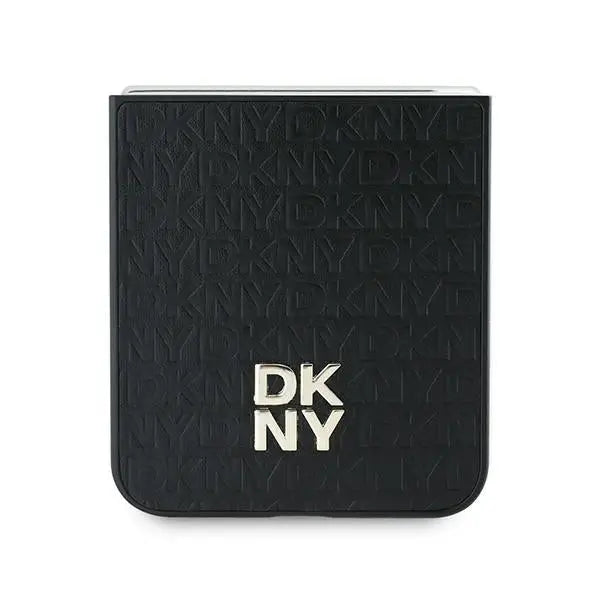 DKNY Repeat Pattern Stack Logo Case for Samsung Galaxy Z Flip6 - Black - Cell phone cases and covers<<<HurtelXML