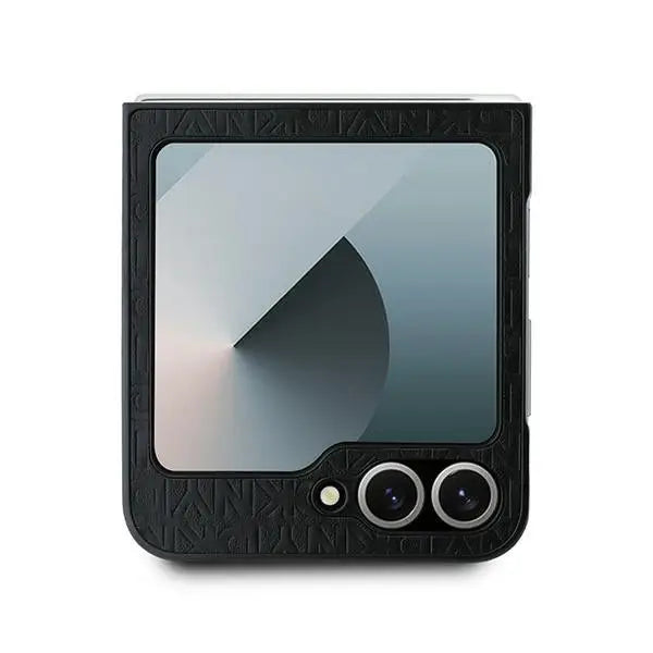 DKNY Repeat Pattern Stack Logo Case for Samsung Galaxy Z Flip6 - Black - Cell phone cases and covers<<<HurtelXML