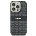 DKNY Repeat Texture Pattern With Stripe case for iPhone 16 Pro - black - Cell phone cases and covers<<<HurtelXML