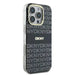 DKNY Repeat Texture Pattern With Stripe case for iPhone 16 Pro Max - black - Cell phone cases and covers<<<HurtelXML