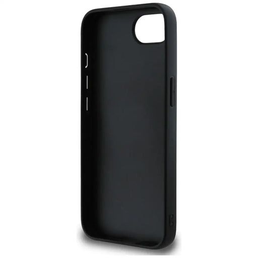 DKNY Repeat Texture Pattern with Tonal Stripe case for iPhone 16e - black - Cell phone cases and covers<<<HurtelXML
