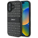 DKNY Texture Pattern Tonal Stripe iPhone 16 Case - Black - Cell phone cases and covers<<<HurtelXML