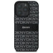 DKNY Texture Pattern Tonal Stripe iPhone 16 Pro Case - Black - Cell phone cases and covers<<<HurtelXML