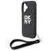 DKNY Wrist Strap Stock Logo iPhone 16 Case - Black - Cell phone cases and covers<<<HurtelXML