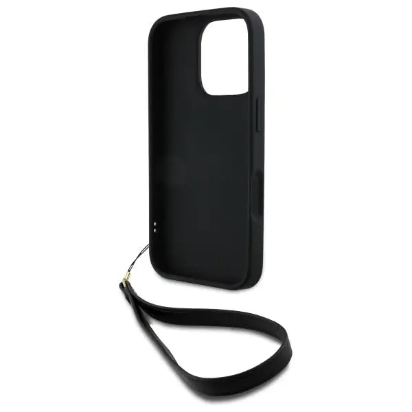 DKNY Wrist Strap Stock Logo iPhone 16 Pro Max Case - Black - Cell phone cases and covers<<<HurtelXML