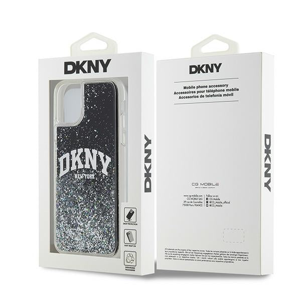 DKNY Liquid Glitter Big Logo case for iPhone 11 / Xr - black