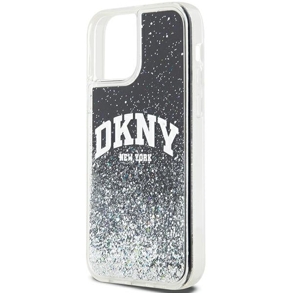 DKNY Liquid Glitter Big Logo iPhone 12 Pro/12 Case - Black