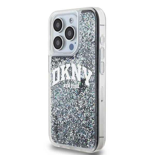 DKNY Liquid Glitter Big Logo iPhone 13 Pro / 13 Case - Black