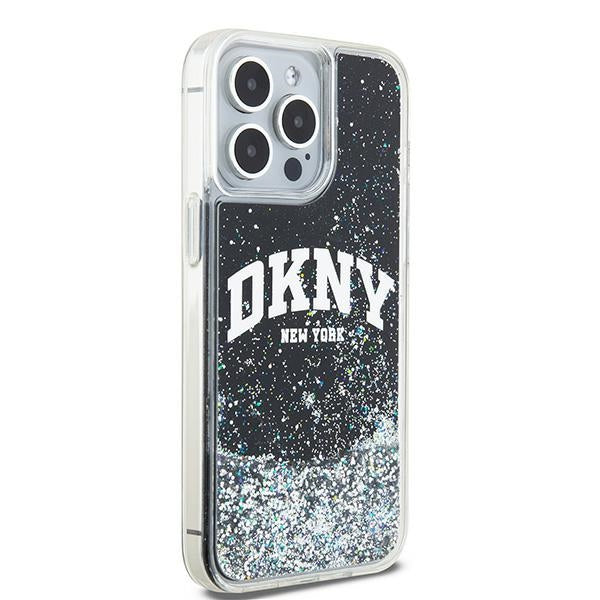 DKNY Liquid Glitter Big Logo iPhone 13 Pro Max Case - Black