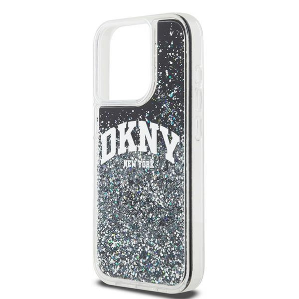 DKNY Liquid Glitter Big Logo case for iPhone 15 Pro - black
