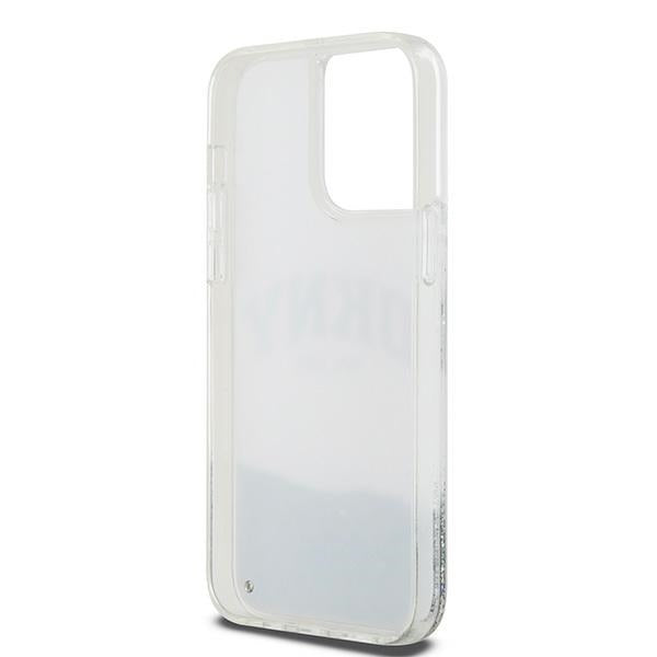 DKNY Liquid Glitter Big Logo case for iPhone 15 Pro - white