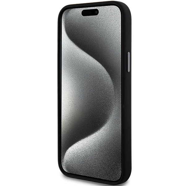 DKNY Liquid Silicone Metal Logo case for iPhone 15 Plus / 14 Plus - black