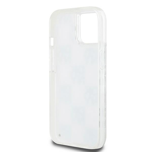 DKNY Liquid Glitter Multilogo case for iPhone 15 / 14 / 13 - white