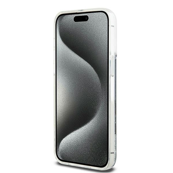 DKNY Liquid Glitter Big Logo case for iPhone 15 Pro Max - black