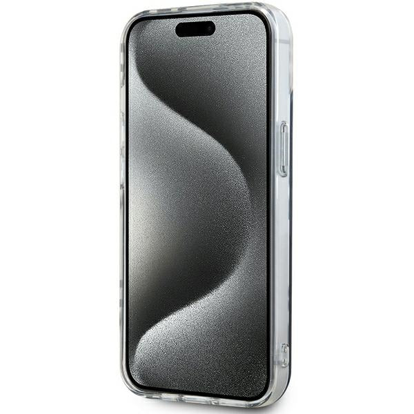 DKNY IML Checkered Mono Pattern case for iPhone 15 Plus / 14 Plus - black