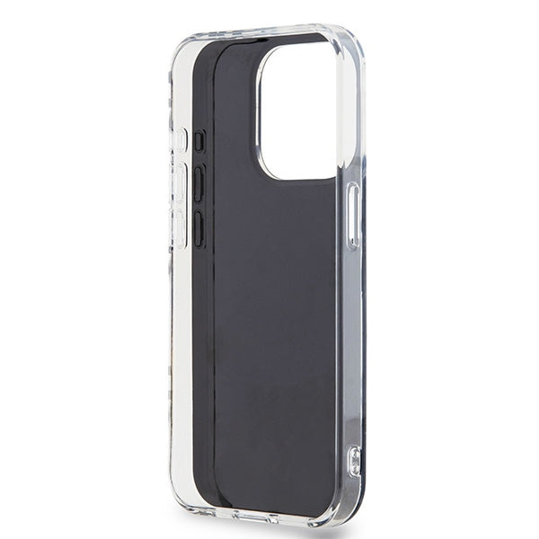 DKNY IML Checkered Mono Pattern case for iPhone 15 Pro Max - black