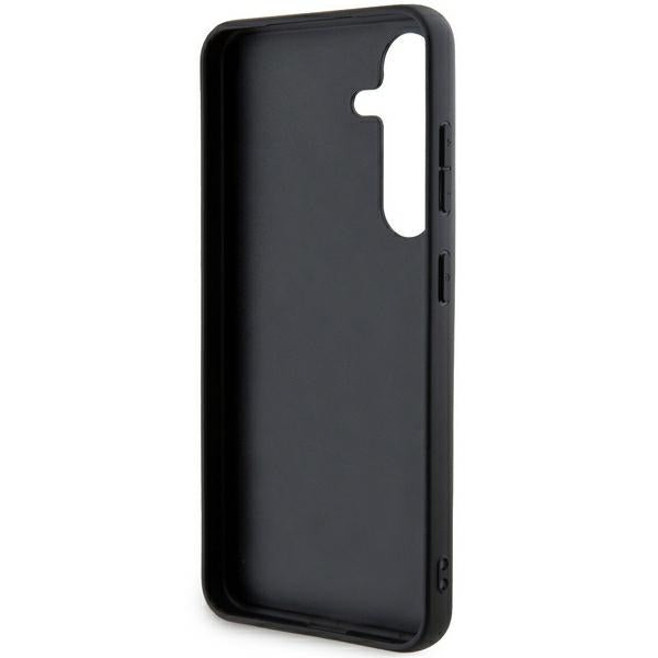 DKNY Leather Mono Stripe &amp; Metal Logo case for Samsung Galaxy S24 - black