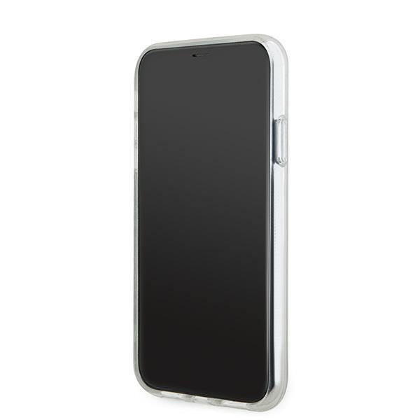 DKNY IML Checkered Mono Pattern & Printed Stripes MagSafe case for iPhone 11 / Xr - beige