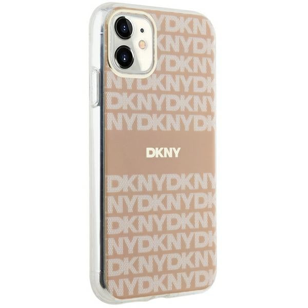 DKNY IML Mono &amp; Stripe MagSafe case for iPhone 11 / Xr - pink
