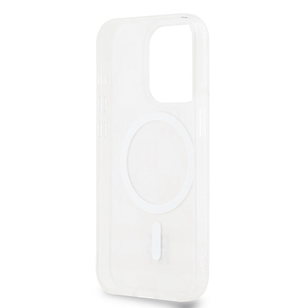 DKNY IML Checkered Mono Pattern &amp; Printed Stripes MagSafe case for iPhone 13 Pro / 13 - pink