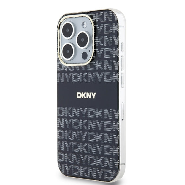 DKNY IML Mono &amp; Stripe MagSafe case for iPhone 14 Pro Max - black