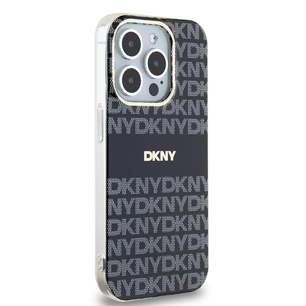 DKNY IML Mono &amp; Stripe MagSafe case for iPhone 15 Pro - black