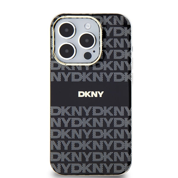 DKNY IML Mono &amp; Stripe MagSafe case for iPhone 15 Pro - black