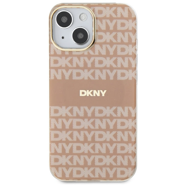 DKNY IML Mono &amp; Stripe MagSafe Case for iPhone 15 Plus / 14 Plus - Pink