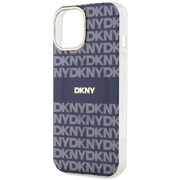 DKNY IML Mono &amp; Stripe MagSafe case for iPhone 15 / 14 / 13 - blue