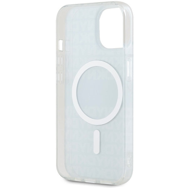 DKNY IML Mono &amp; Stripe MagSafe case for iPhone 15 / 14 / 13 - blue