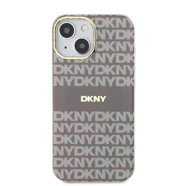 DKNY IML Mono &amp; Stripe MagSafe case for iPhone 15 / 14 / 13 - beige