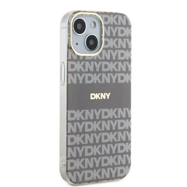 DKNY IML Mono &amp; Stripe MagSafe case for iPhone 15 / 14 / 13 - beige